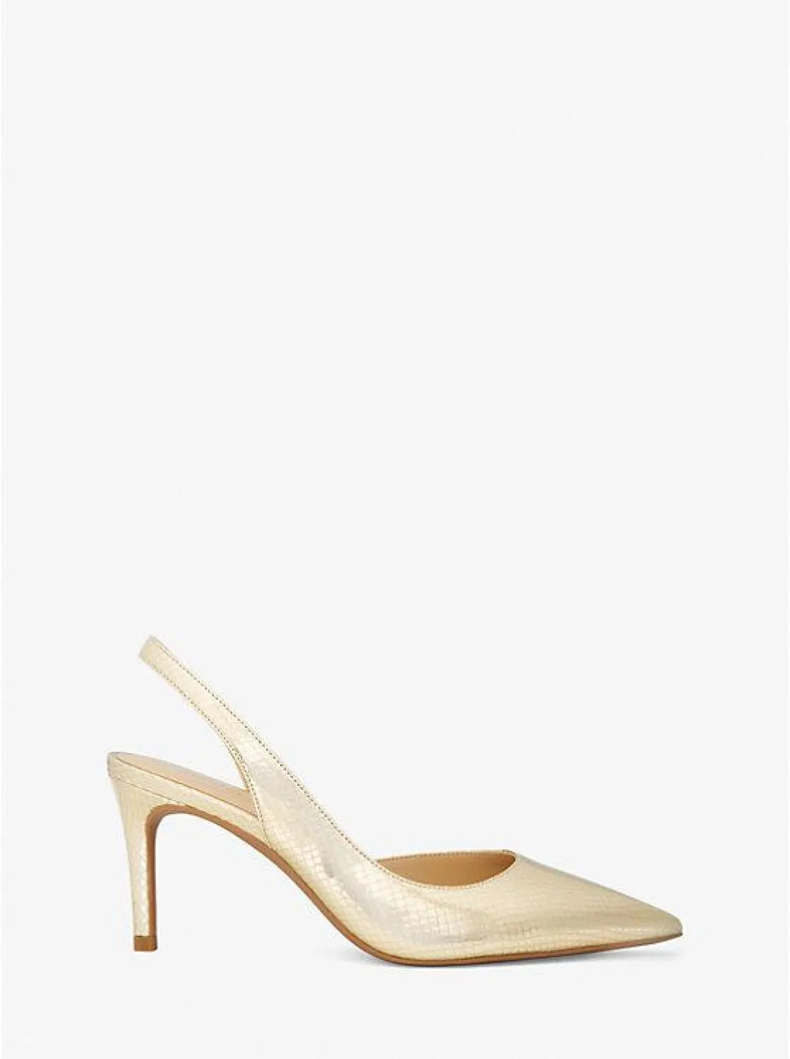 Alina Flex Metallic Snake Embossed Leather Pump