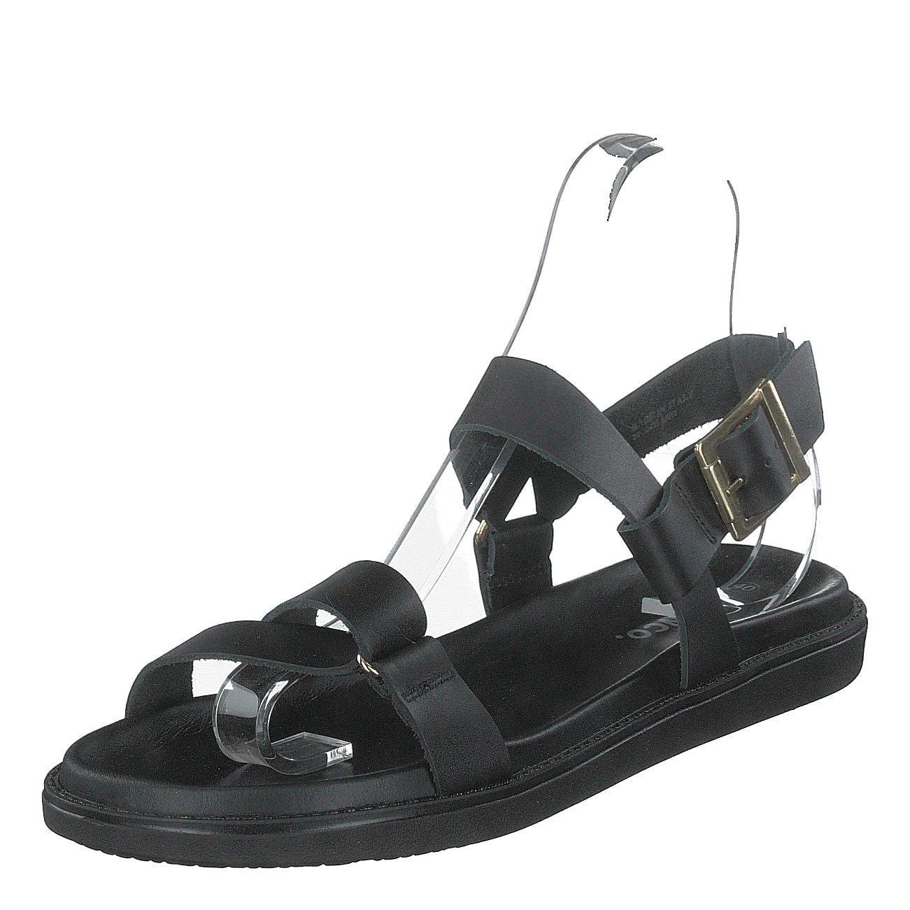 Biadebbie Leather Strap Sandal 100 Black