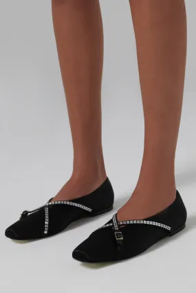 Black Cara Ballet Flats