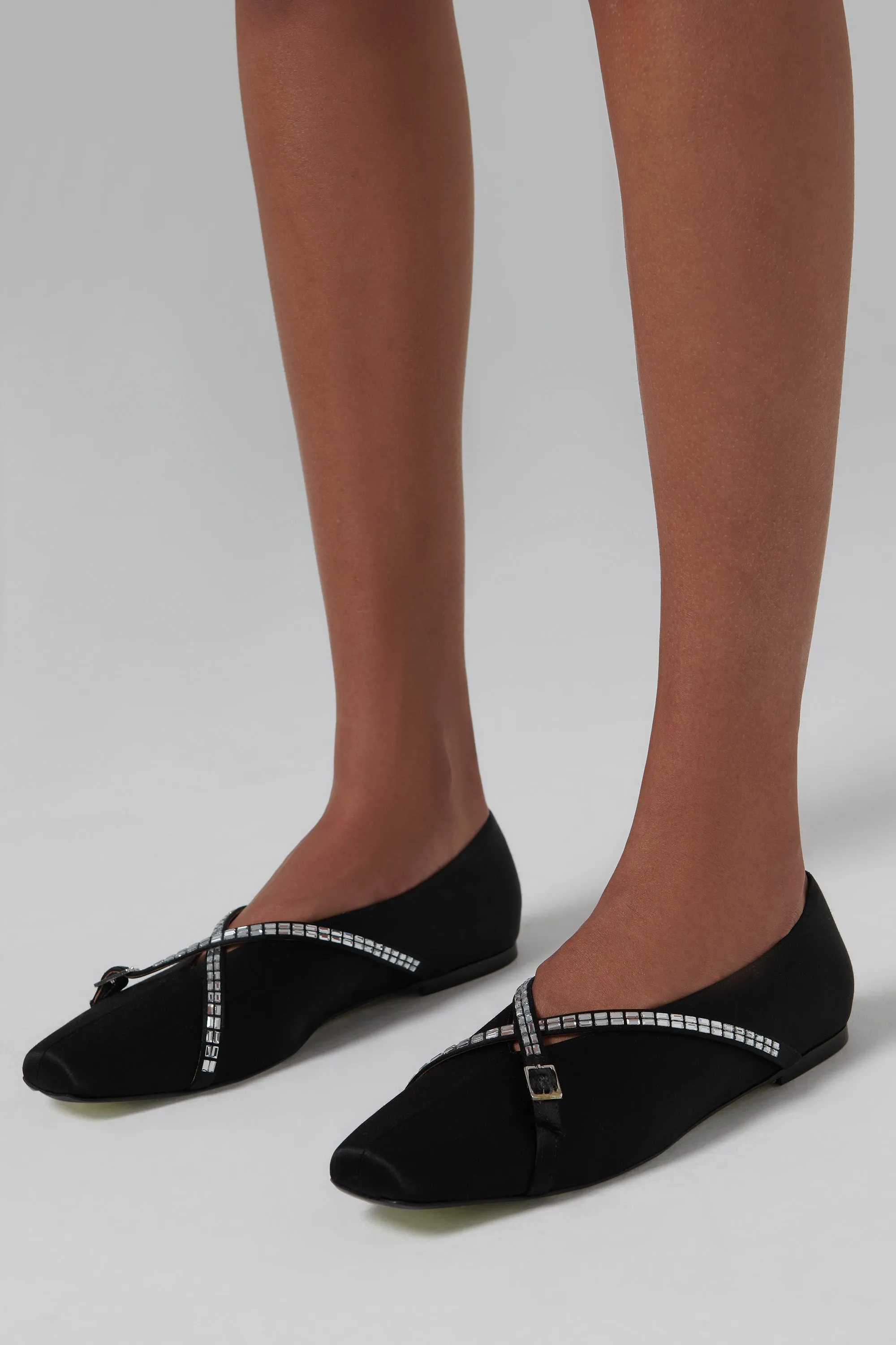 Black Cara Ballet Flats