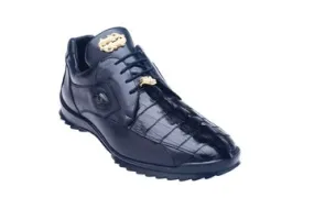 Blue Belveder Genuine Leather Men's Lace-Up Casual Shoes