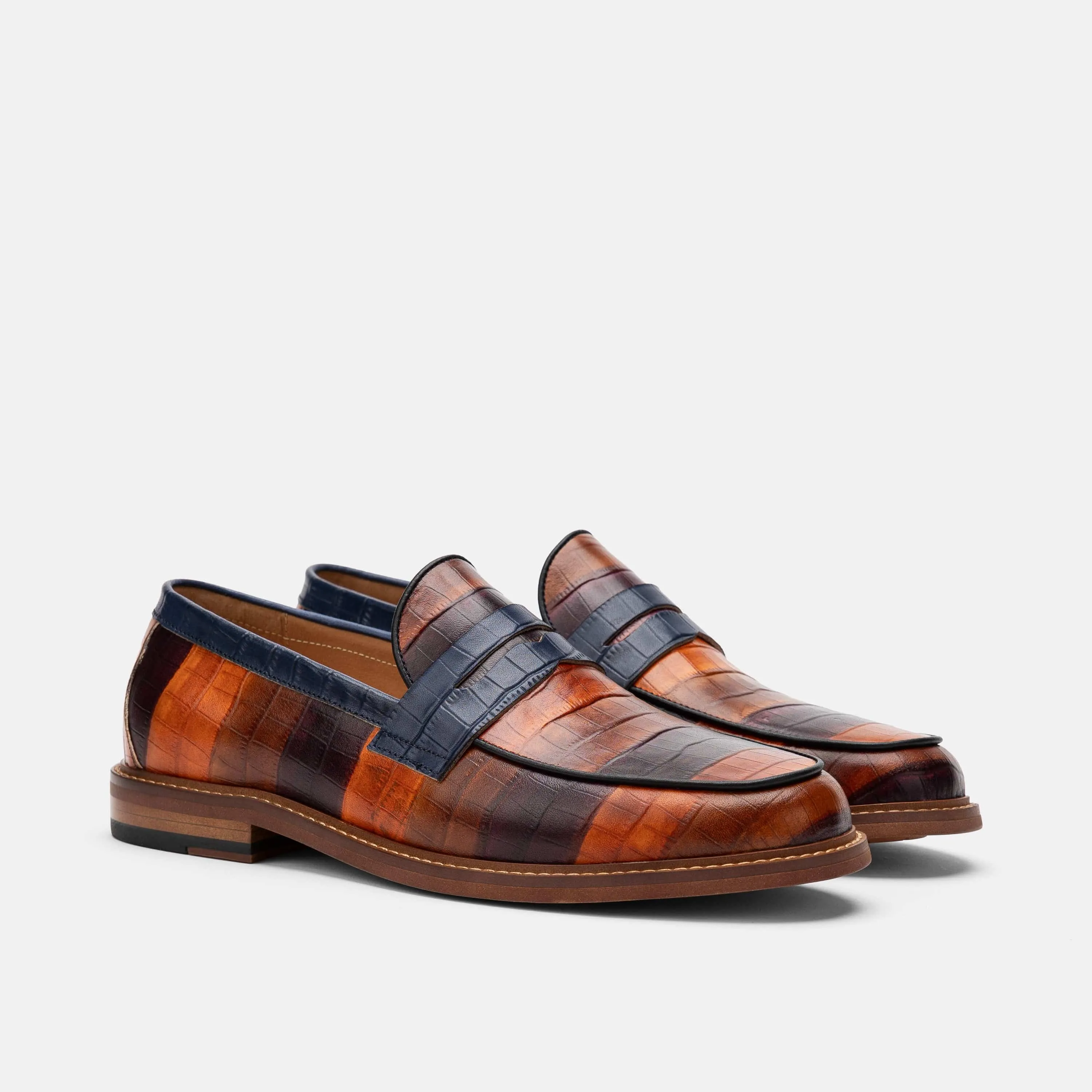 Calum Badlands Leather Penny Loafers