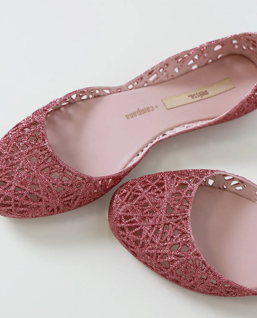 Campana Zigzag Pink Flats by MELISSA