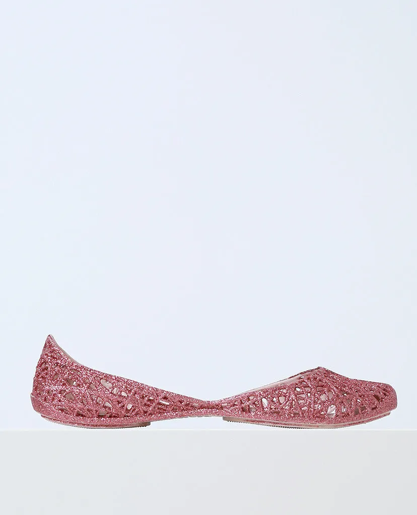 Campana Zigzag Pink Flats by MELISSA