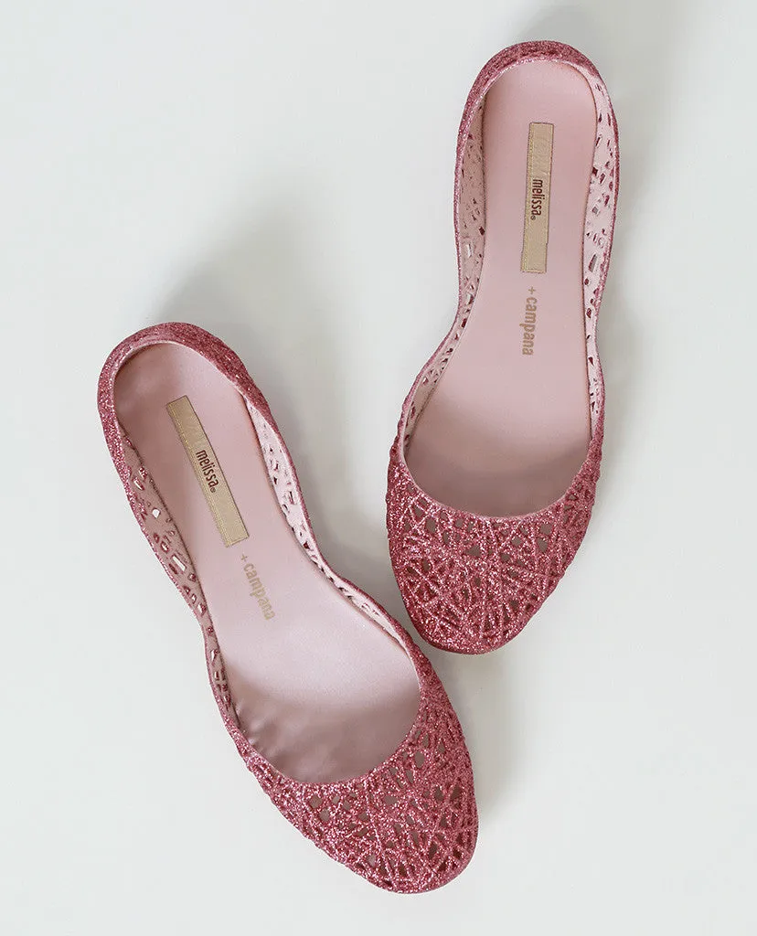 Campana Zigzag Pink Flats by MELISSA