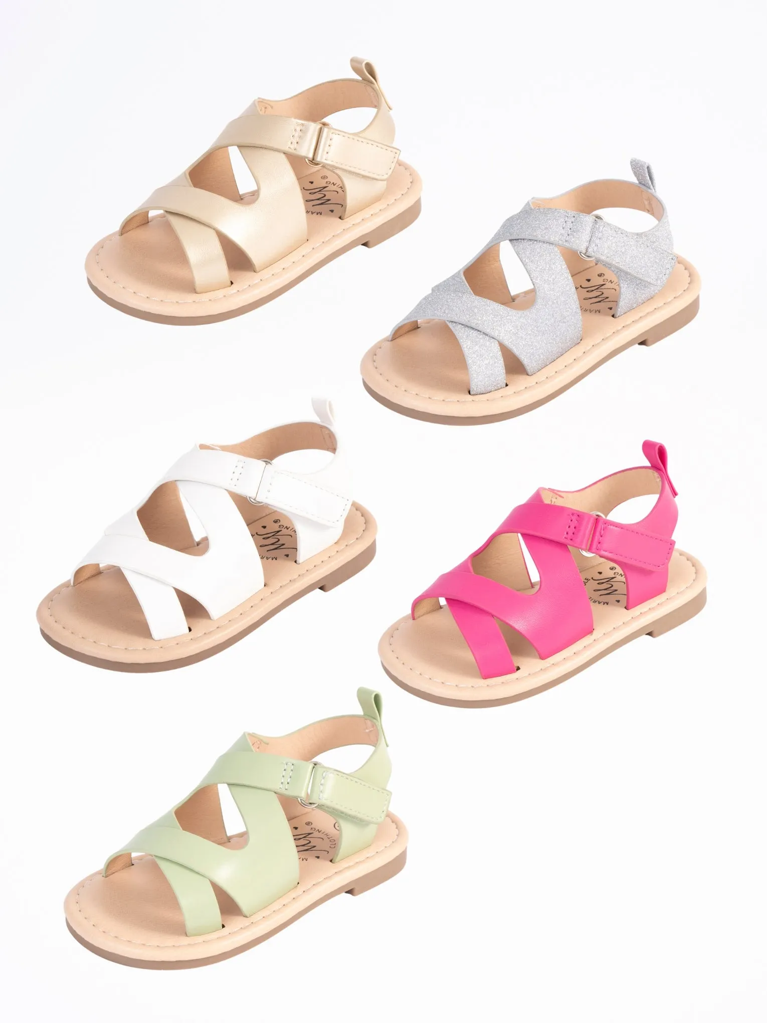 Criss-Cross Front Sandal - Order One Size Up