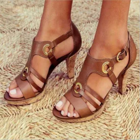 elveswallet New Style Elegant Buckle Strap Sandals