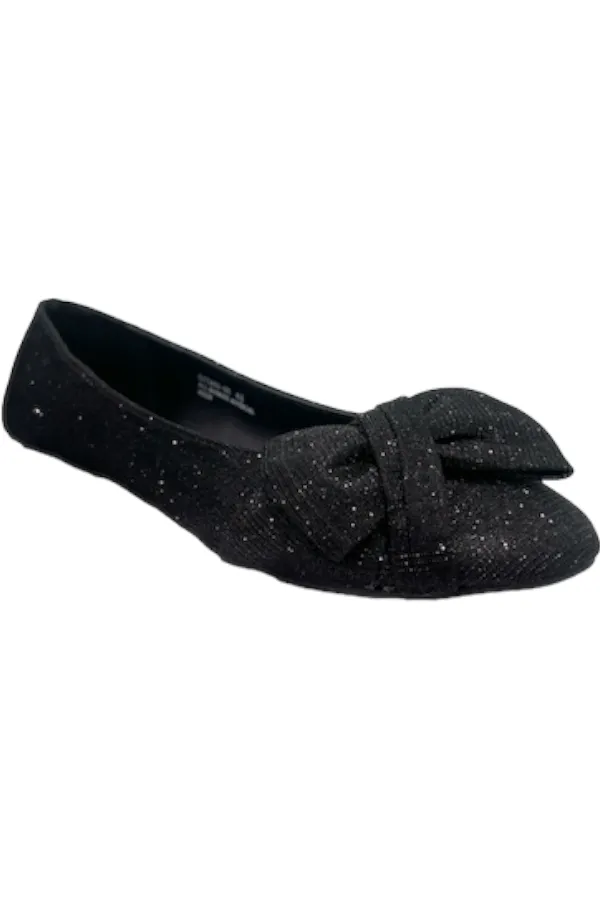 Gitana Bow Glitter Flats