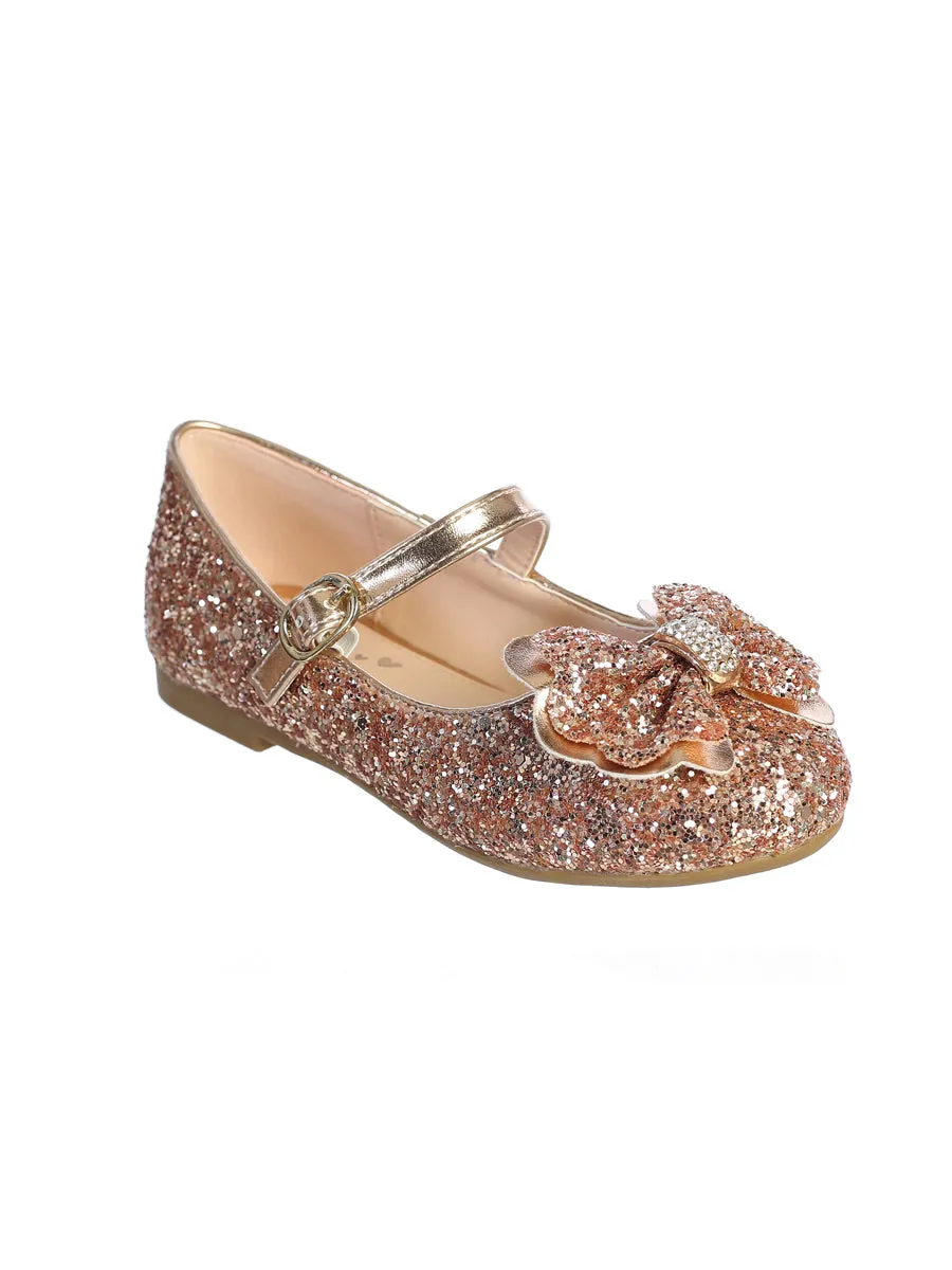 Glitter Bow Flats S151