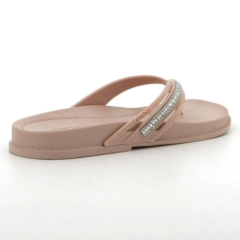 Grendha Thong Glitter Trim  Sandal - Nude