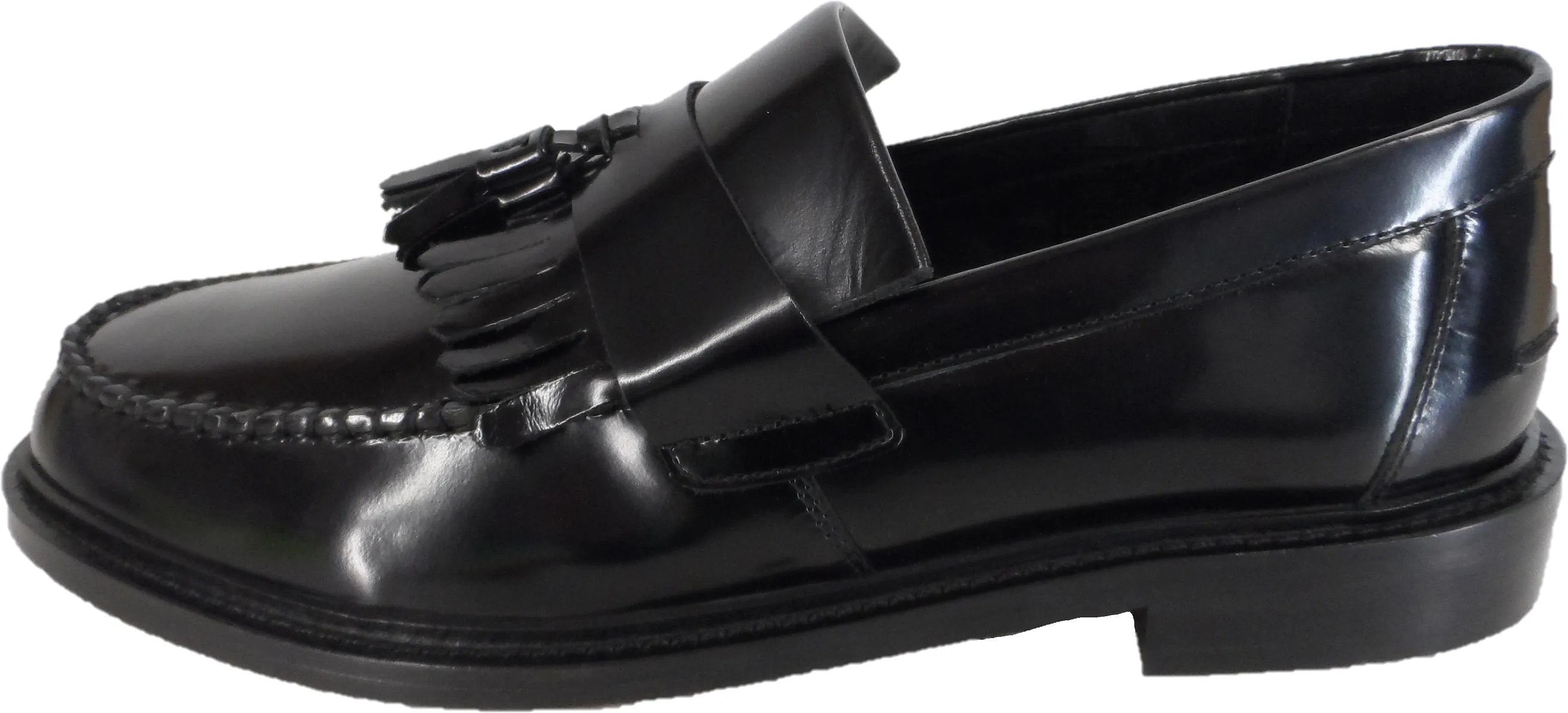 Ikon Original Mens Selecta Black Retro,Ska,Northern Soul Tassel Loafers