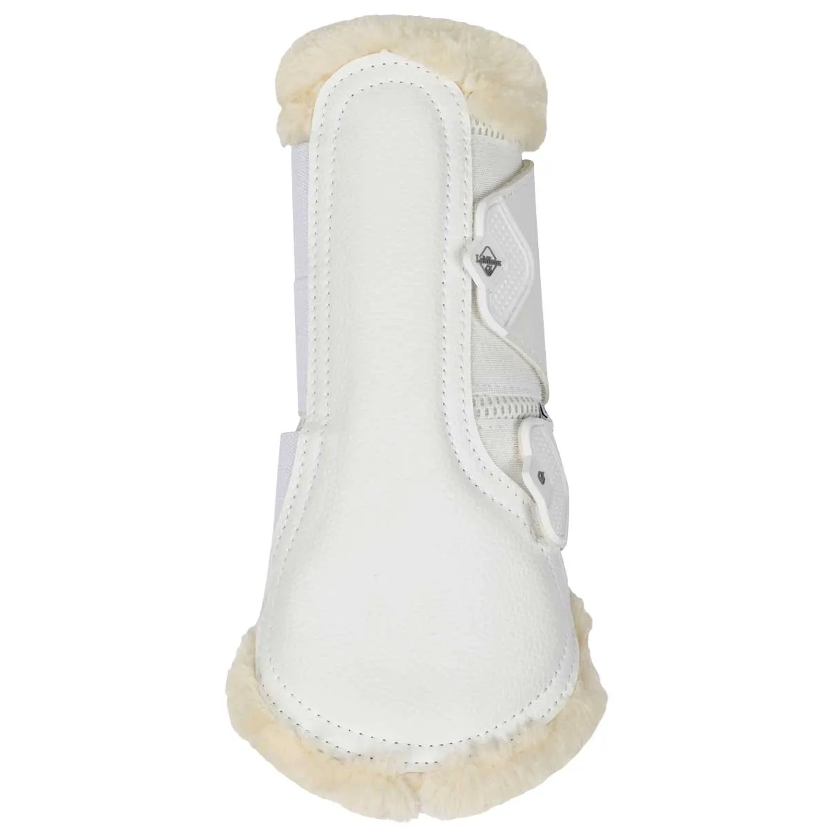 LeMieux Fleece Edge Mesh Brushing Boots White