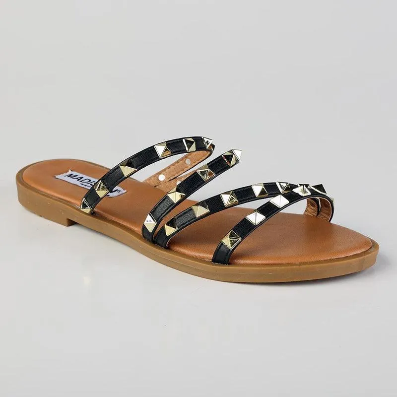 Madison Marian Studded Sandal - Black