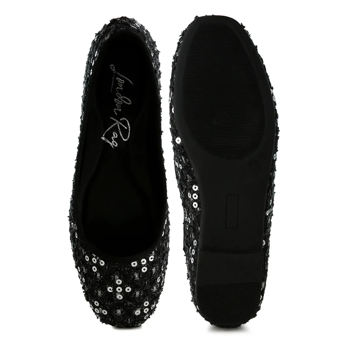 Sequin Ballet Flats