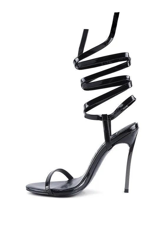 Smacker Stiletto Lace Up Sandal