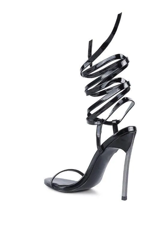 Smacker Stiletto Lace Up Sandal