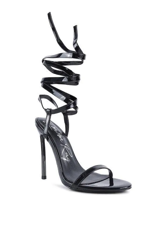 Smacker Stiletto Lace Up Sandal