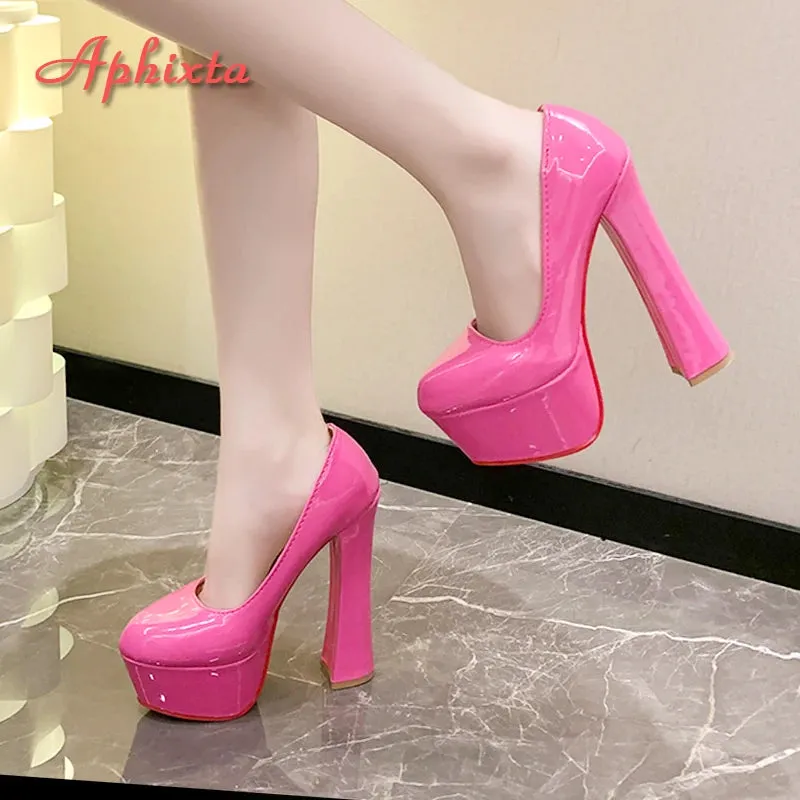 Trendy High Buckle Pump Platform Heels