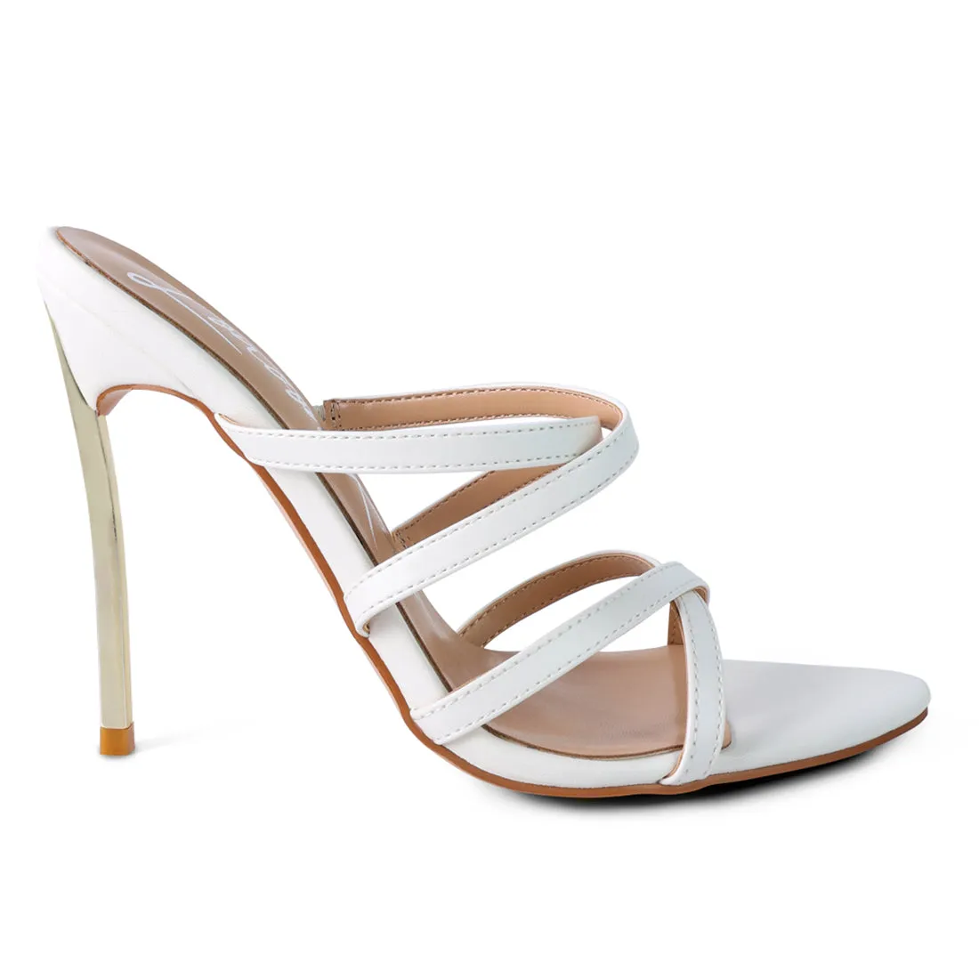 White High Heeled Sandals